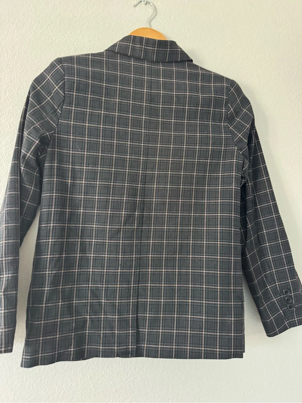 Cat & Jack Charcoal Plaid Kids Blazer